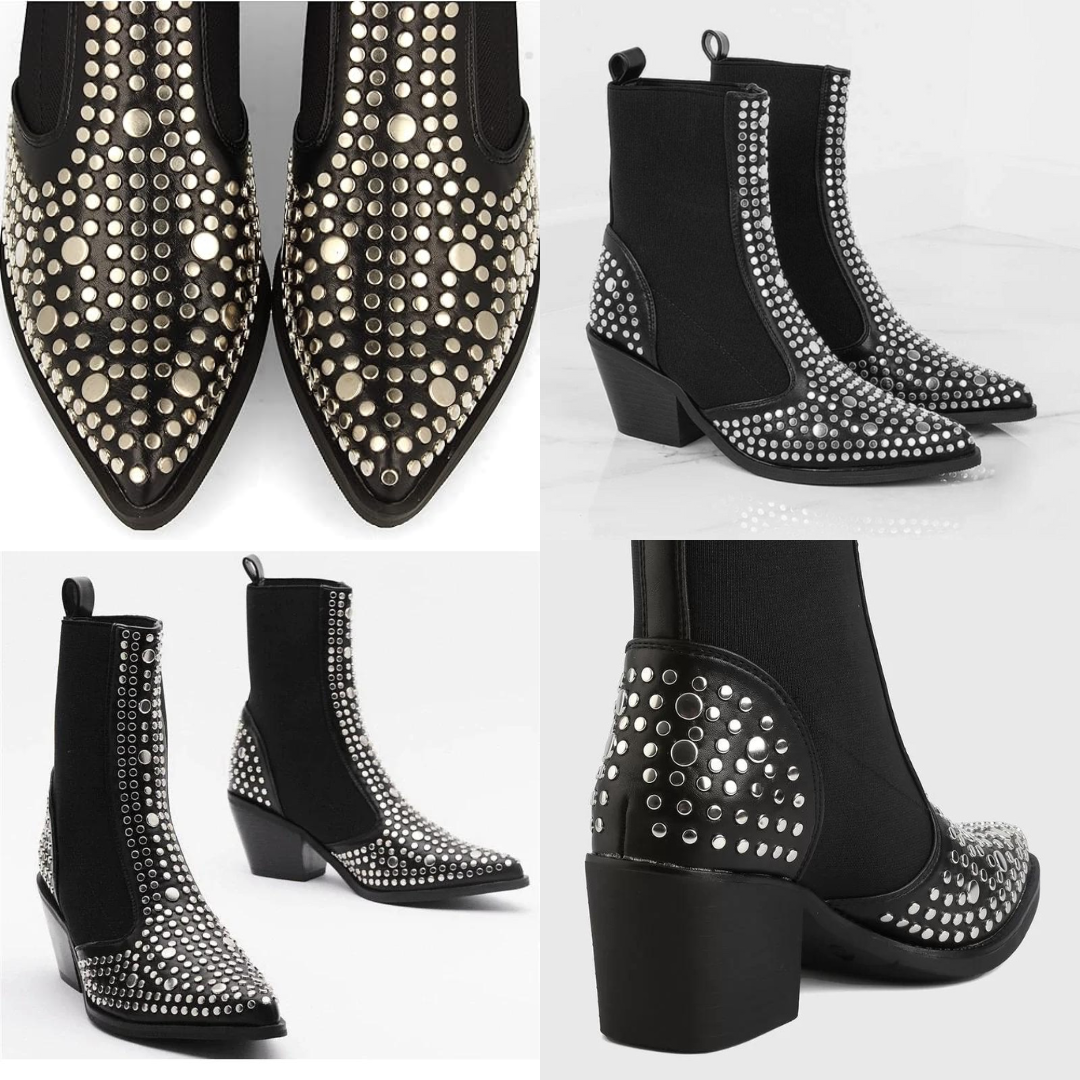 Dudu®️ studded ankle boots 