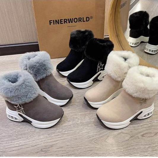 Sport fur ankle boots 